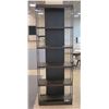 Image 1 : Holly Hunt 4718 Wooden 5-Tier Shelving Unit w/ Metal Frame, Approx. 32" x 13.5" x 91" H, Very Tall