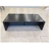 Image 2 : Low Black 2-Piece Modular Coffee Table 60" x 30" x 18"H