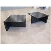 Image 9 : Low Black 2-Piece Modular Coffee Table 60" x 30" x 18"H
