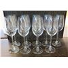 Image 1 : Qty 9 Riedel Stemmed Wine Glasses 9"H