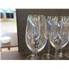 Image 2 : Qty 9 Riedel Stemmed Wine Glasses 9"H