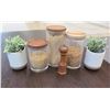 Image 1 : Multiple Kitchen Accessories: Pepper Grinder, Plants in Pots, Storage Cylinders, etc