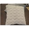 Image 2 : Qty 3 Woven Throw Pillows Approx 12" x 12"