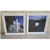 Image 1 : Qty 2 Framed Artwork Architectural Photos 20" x 20" (each)