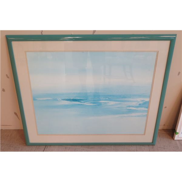 Framed & Matted Ocean Artwork 39" x 32"