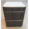 Image 1 : White 3-Drawer Cabinet w/ Front Wood Design 26" x 23" x 30"H
