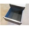 Image 3 : White 3-Drawer Cabinet w/ Front Wood Design 26" x 23" x 30"H