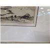 Image 3 : Framed & Matted Chinaman's Hat Ocean Artwork Signed by Artist H.M. Luquiens 15" x 16"