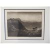 Image 2 : Framed & Matted Landscape Artwork Signed by Artist H.M. Luquiens 13" x 14"
