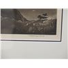 Image 3 : Framed & Matted Landscape Artwork Signed by Artist H.M. Luquiens 13" x 14"