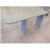 Image 3 : Curved Wooden Long Console Table  73" x 16" x 31"H