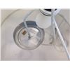 Image 4 : Qty 2 Hanging Lamps: Pop & Scott Baby Bell Weave & White Shade, Misc Sizes
