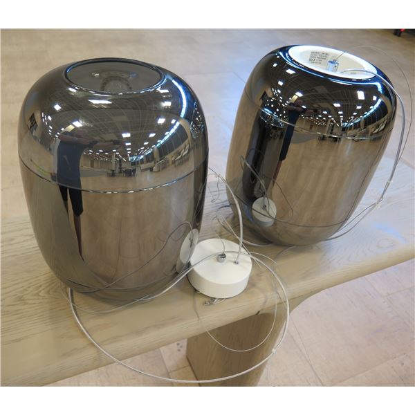 Qty 2 Gong S3 Hanging Lamps Diffused Light 16"H