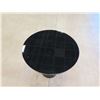 Image 2 : Round Black Side Table w/ Pedestal Base 28" Dia, 26"H (a few scratches on the top surface)
