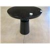 Image 3 : Round Black Side Table w/ Pedestal Base 28" Dia, 26"H (a few scratches on the top surface)