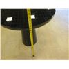 Image 8 : Round Black Side Table w/ Pedestal Base 28" Dia, 26"H (a few scratches on the top surface)