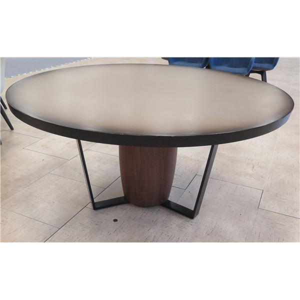 Eric Brand Custom Round Dining Table 62" dia, 30"H