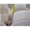 Image 10 : Qty 6 Molteni&C Wood Framed Chairs w/ Upholstered White Seat & Sides 22" x 16" x 32"H