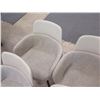 Image 15 : Qty 6 Molteni&C Wood Framed Chairs w/ Upholstered White Seat & Sides 22" x 16" x 32"H