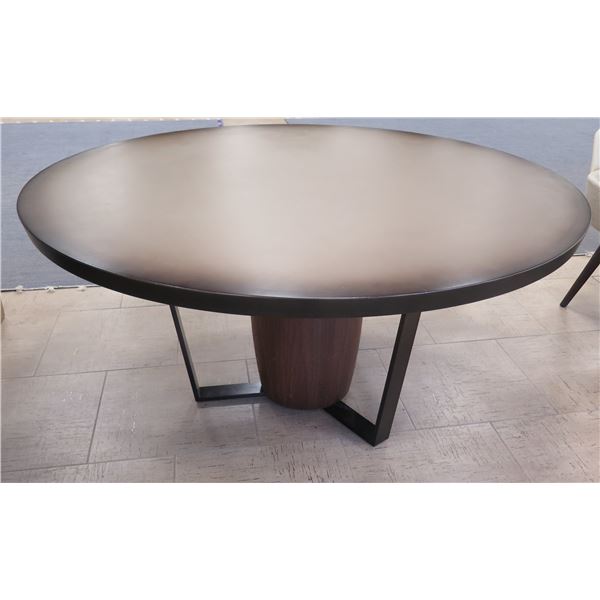 Eric Brand Custom Round Dining Table 62" dia, 30"H