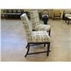 Image 3 : Qty 2 Swiveling Upholstered Chairs 19" x 18" x 43"H (top swivels)