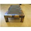 Image 8 : Low Coffee Table w/ Metal Accents 68" x 32" x 15"H