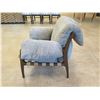 Image 8 : Fendi Wood-Framed Chair w/ Overstuffed, Geometric Cushions 41" x 21" x 37"H