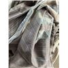 Image 1 : Semi-Sheer Curtain Panel w/ Strip of Snaps at Top, Approx. 21' W x 115" Long