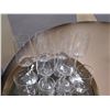 Image 3 : Misc Glassware on 15" dia Round Mirrored Tray: Wine Glasses, Tumblers, etc