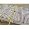 Image 17 : Kris Jensen Designs Wooden Slatted Oval Dining Table w/ 2 Leaf Inserts 82" x 44" x 30"H