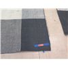 Image 2 : Black and White Geometric Area Rug 7'9" x 6' (stained)
