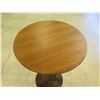 Image 2 : Tall Round Counter-Height Wooden Table w/ Metal Base, 24" Dia, 36" H