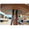 Image 6 : Tall Round Counter-Height Wooden Table w/ Metal Base, 24" Dia, 36" H