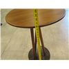 Image 9 : Tall Round Counter-Height Wooden Table w/ Metal Base, 24" Dia, 36" H