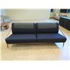 Image 1 : Potocco Spa (Made in Italy) Sofa w/ Slatted Teak Wood Back, 8 Feet Long