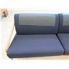 Image 7 : Potocco Spa (Made in Italy) Sofa w/ Slatted Teak Wood Back, 8 Feet Long