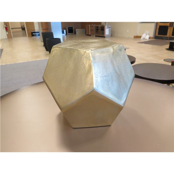 Small Geometric Accent Table, 16"H