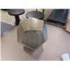 Image 2 : Small Geometric Accent Table, 16"H