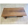 Image 3 : Wooden Coffee Table w/ Three Legs, 54" x 26" x 17" H