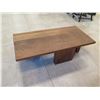 Image 4 : Wooden Coffee Table w/ Three Legs, 54" x 26" x 17" H