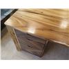 Image 15 : Papali Woodworks Monkeypod & Black Walnut Desk, Curved & Joined Together 71"x32"x30"H