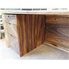 Image 18 : Papali Woodworks Monkeypod & Black Walnut Desk, Curved & Joined Together 71"x32"x30"H