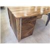 Image 20 : Papali Woodworks Monkeypod & Black Walnut Desk, Curved & Joined Together 71"x32"x30"H