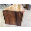 Image 21 : Papali Woodworks Monkeypod & Black Walnut Desk, Curved & Joined Together 71"x32"x30"H