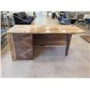 Image 3 : Papali Woodworks Monkeypod & Black Walnut Desk, Curved & Joined Together 71"x32"x30"H