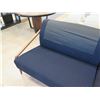 Image 2 : Potocco Spa (Made in Italy) Sofa w/ Slatted Teak Wood Back, 8 Feet Long