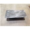 Image 6 : Molteni&C Hugo Low Table w/ Orient Gray Marble Stone Top, Wooden Base 41" x 20" x 15"