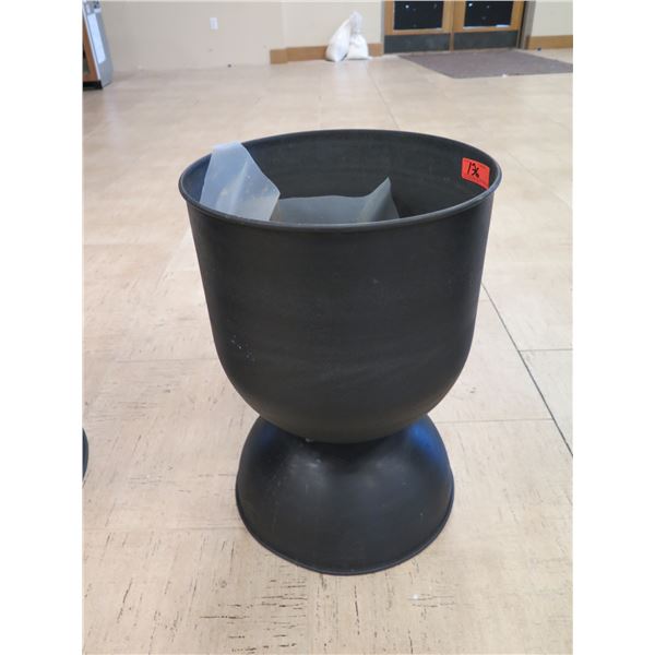 Large Metal Planter 16" Dia, 23" H