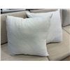 Image 2 : Qty 2 Large Linen Pillows 24" x 24"