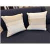 Image 1 : Qty 2 Woven Accent Pillows